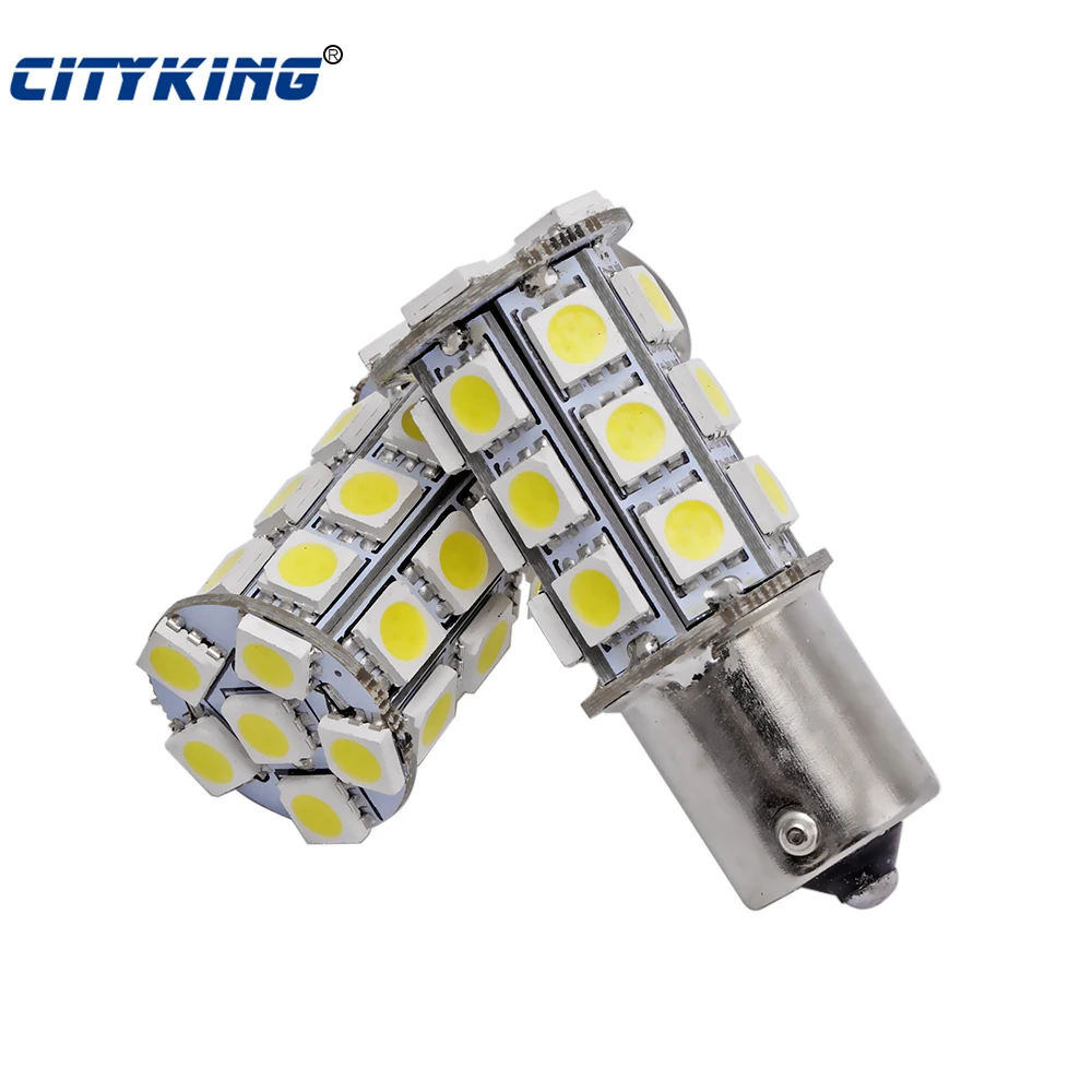 

50 шт., супер яркие светодиодсветодиодный лампы S25 1156 led 27SMD 5050 LED 1156 BA15S P21W