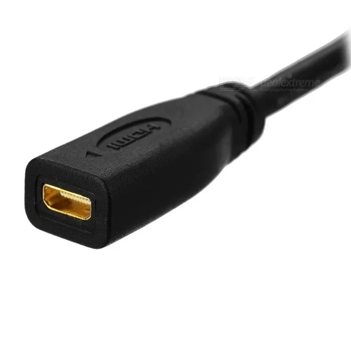 Тип D Micro HDMI v1.4 гнездо типа C Mini кабель-адаптер для конвертера 20 см | Компьютеры и