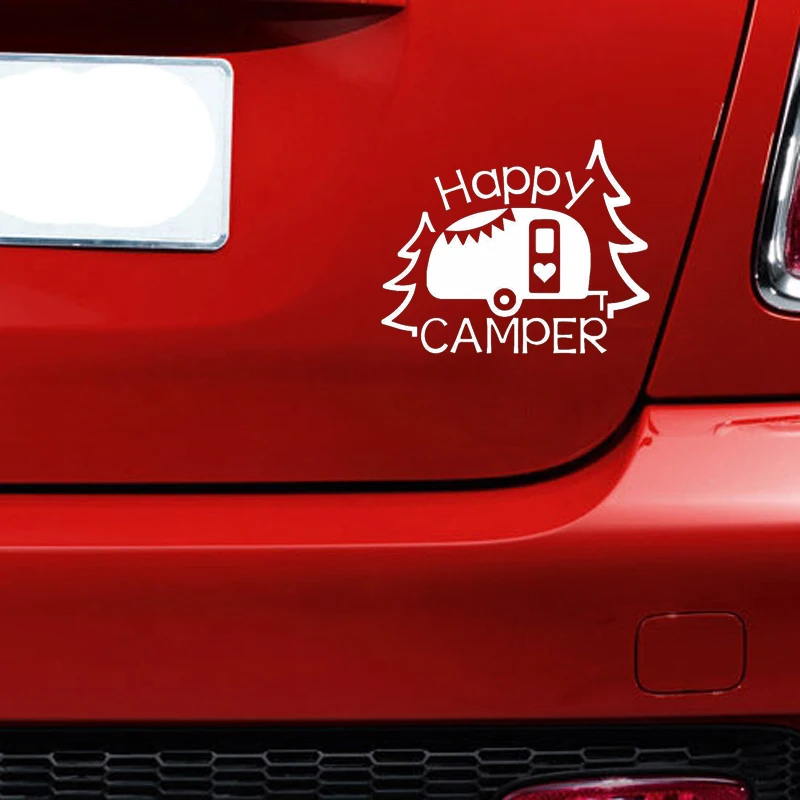 Happy Campers автомобильные наклейки аксессуары Кемпинг виниловые окно грузовик