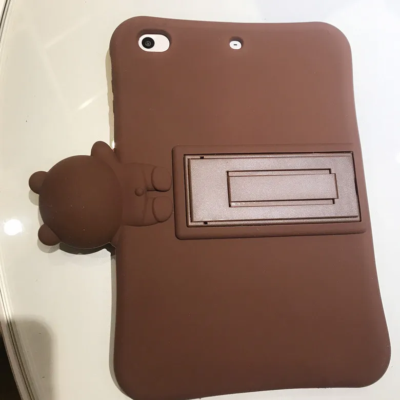 Силиконовый чехол для всего тела чехол для IPad 2/3/4, IPad Mini 1/2/3/4 Носки с рисунком медведя из мультика Стенд кожаный чехол для IPad 9,7 Pro 9,7 воздуха 1 2 принципиально
