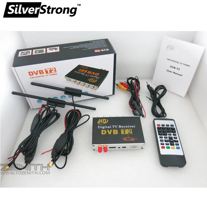 SilverStrong Автомобильный DVD ТВ бокс Dvb T2 Мобильный DVB приемник для автомобиля цифровой