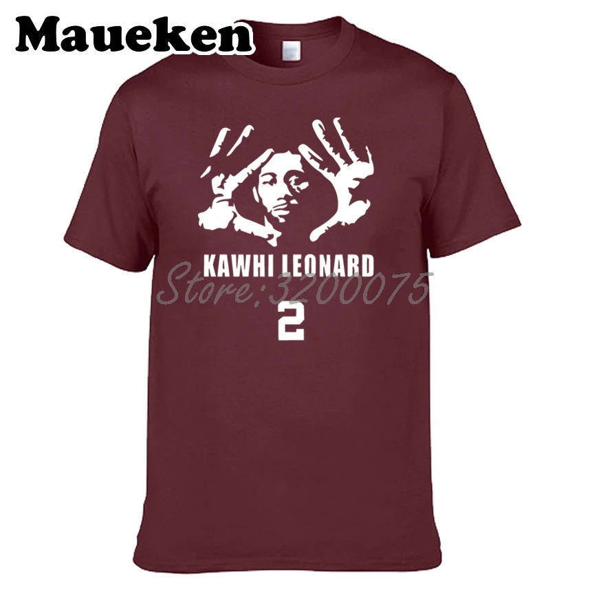 Мужская футболка Kawhi Leonard 2 KLAW kawaii Los Angeles KL2 большого размера W1022099|Мужские футболки|