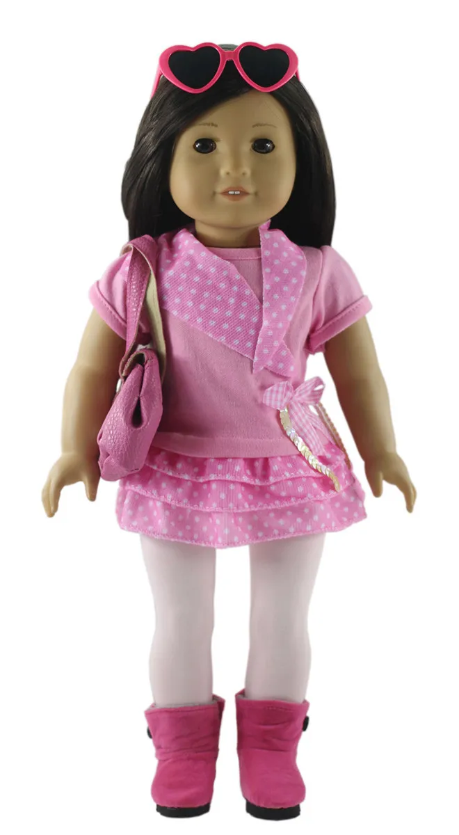 

1 Set Doll Clothes for 18 inch American Doll Handmade Fashion Lovely Clothes X76