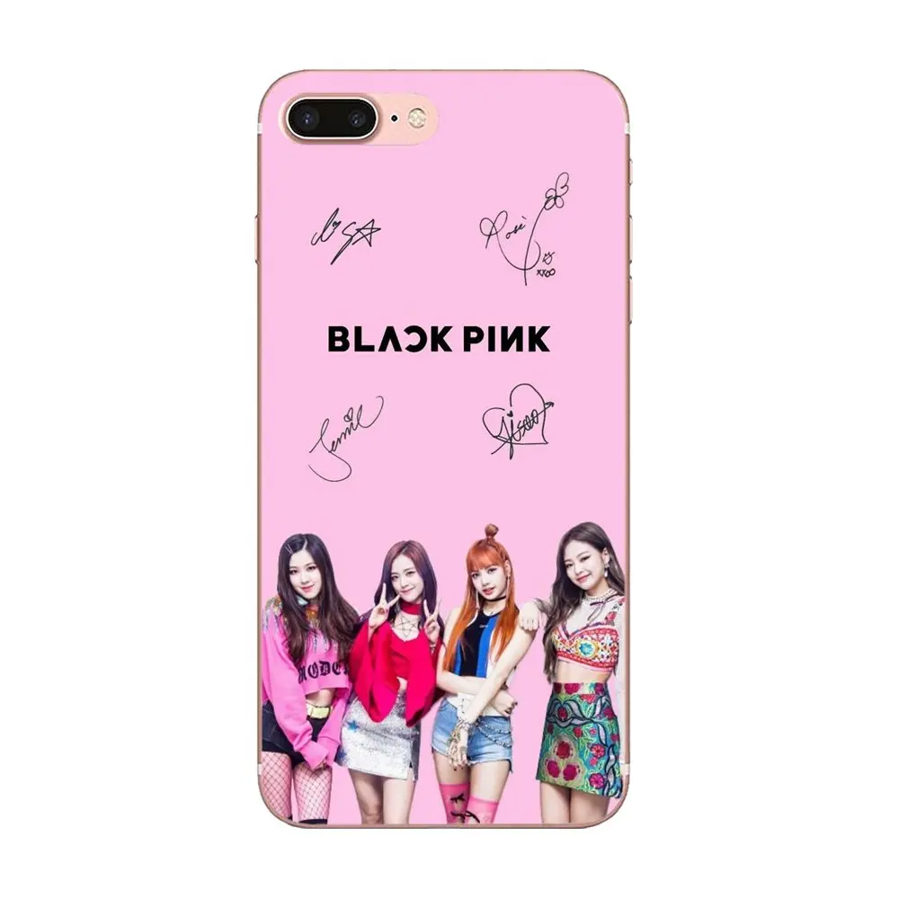 as picture ТПУ чехол черный, розовый Blackpink K-pop Kpop для Galaxy J1 J2 J3 J330 J4 J5 J6 J7 J730 J8 mini Pro - Цвет: as picture