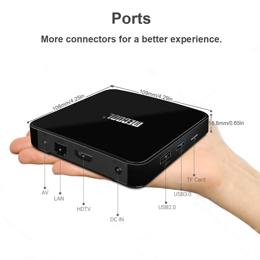 ТВ приставка MECOOL KM3Amlogic S905X2 Android 9 0 4 Гб DDR4 ОЗУ 64 ПЗУ Bluetooth 1 2 4G + 5g Wi Fi голосовое