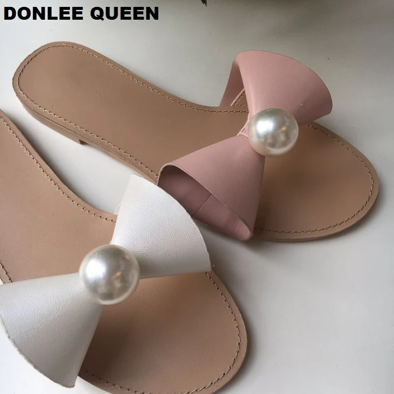 2019 новые летние шлепанцы повседневные на плоской подошве модные милые со