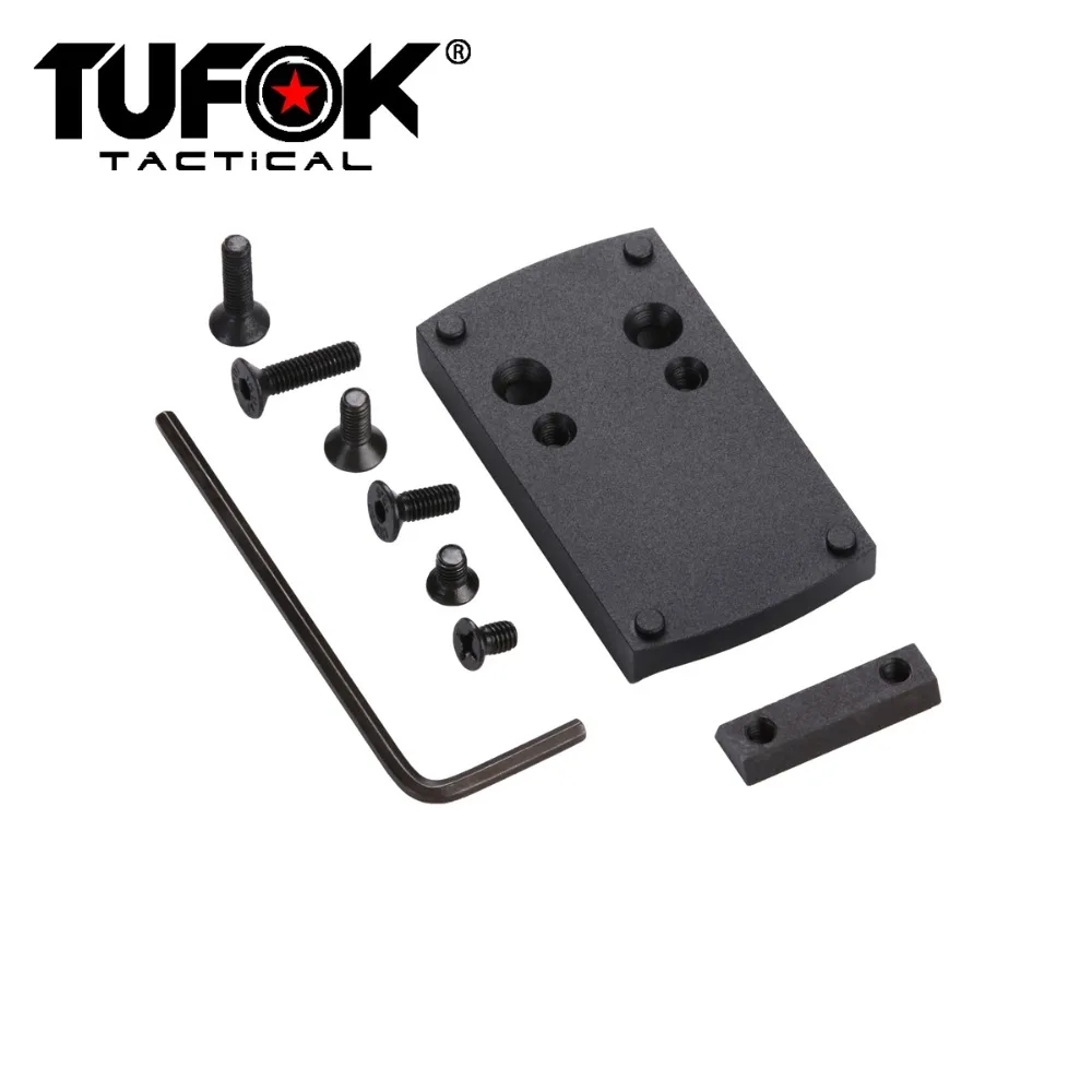 TuFok пистолет Glock Sight Mount G17 G19 G22 G23 G26 крепление пластины адаптер Viper/Sightmark/Burris/Vortex Red Dot Scope Mount Base