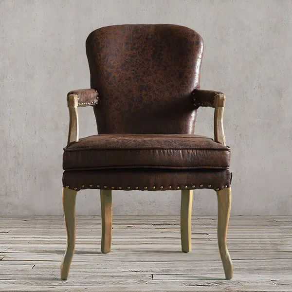 S8 Louis fashion Dining chairs American desk European retro solid wooden Nordic simple single Cafe leisure - Цвет: S8
