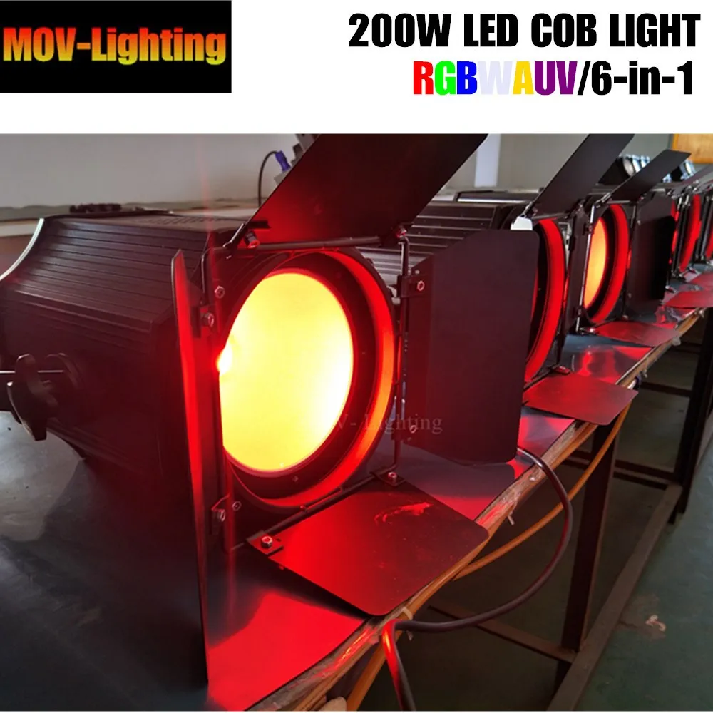 6 шт. 200 Вт LED Par Can/теплый белый 2 в 1 COB светодиодный Par/LED dmx сцсветильник dj|Эффект