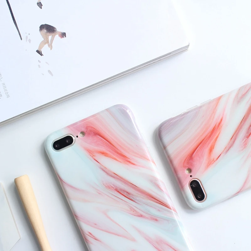 HOCAYU дешевые мраморные Чехлы для мобильных телефонов Iphone 6 6s 6plus 7 7plus 8 8plus чехол