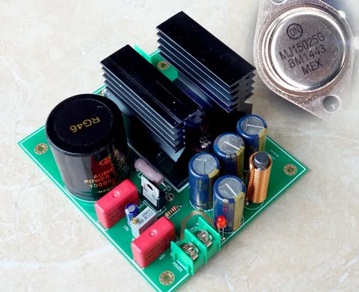 5А на LM317 + MJL15025 Золотой герметичный линейный регулятор тока блок питания низкий