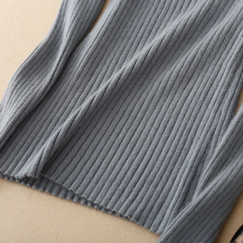 Women's Cashmere Elastic Autumn Winter Turtleneck Sweaters and Pullovers Wool Sweater Slim Tight Bottoming Knitted Pullover Warm | Женская