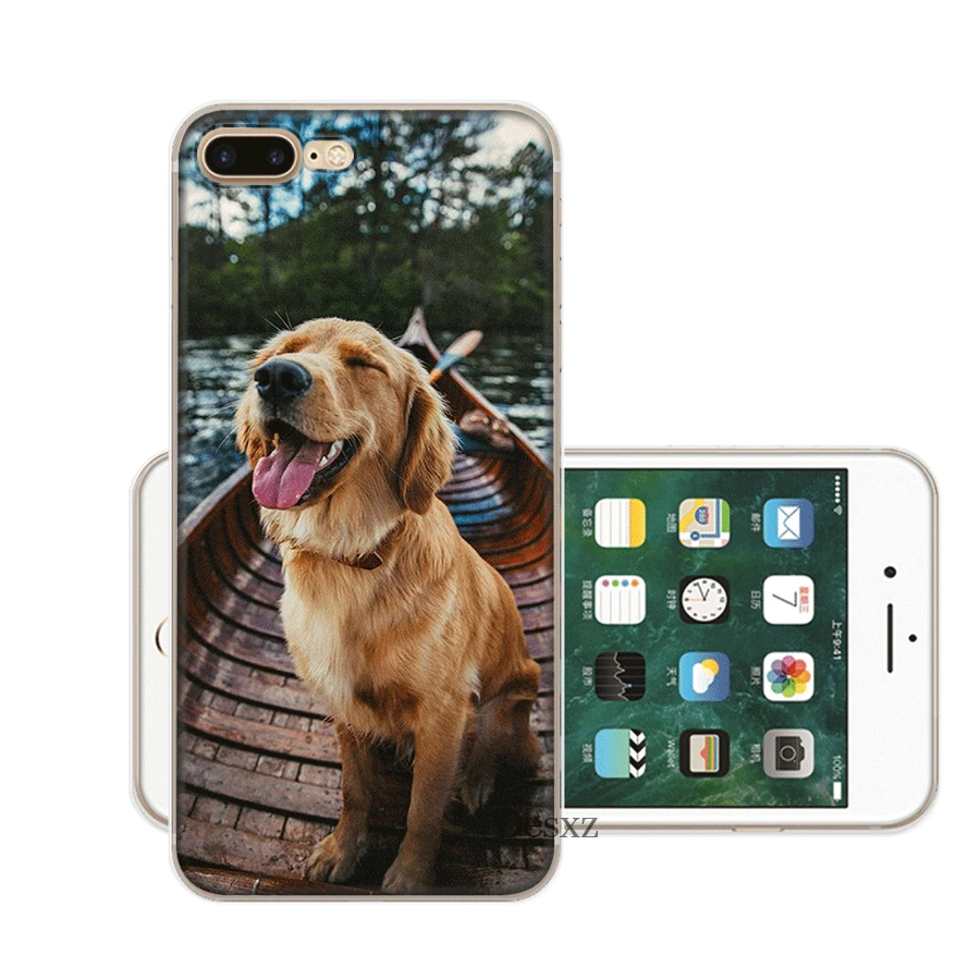 Чехол для мобильного телефона с изображением собаки золотого ретривера iPhone 7 8 6 6s
