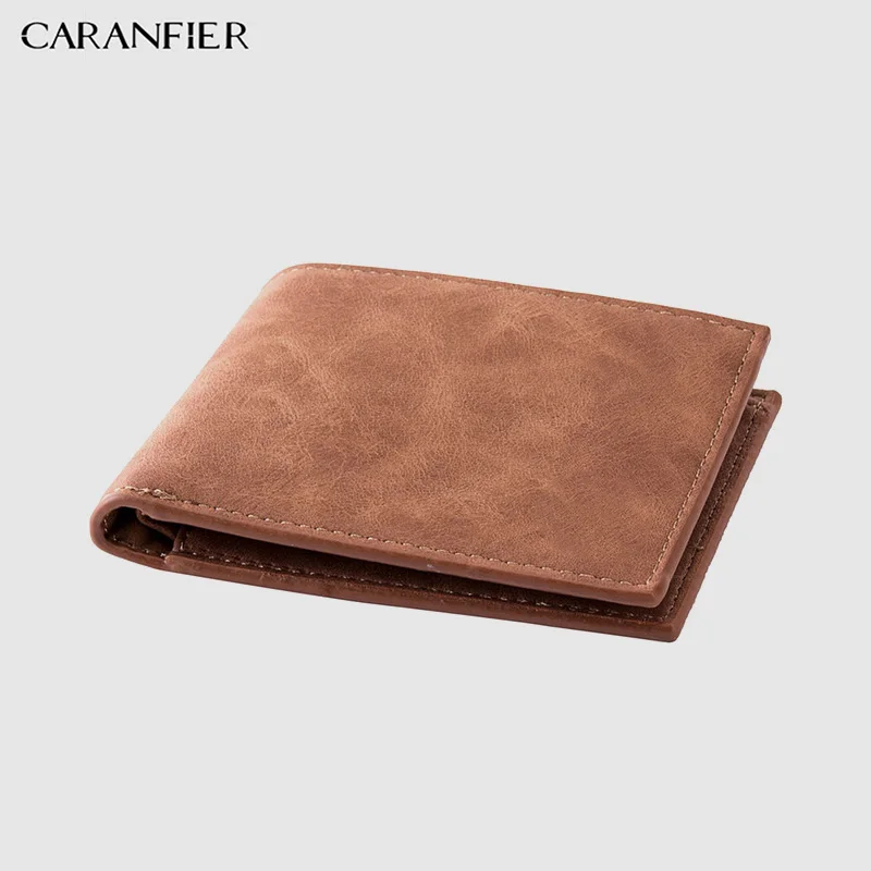 CARANFIER Brand Men Wallets Wallet Coin Bag Zipper Small Money Purses Design Dollar Thin Purse Clip clutch male | Багаж и сумки