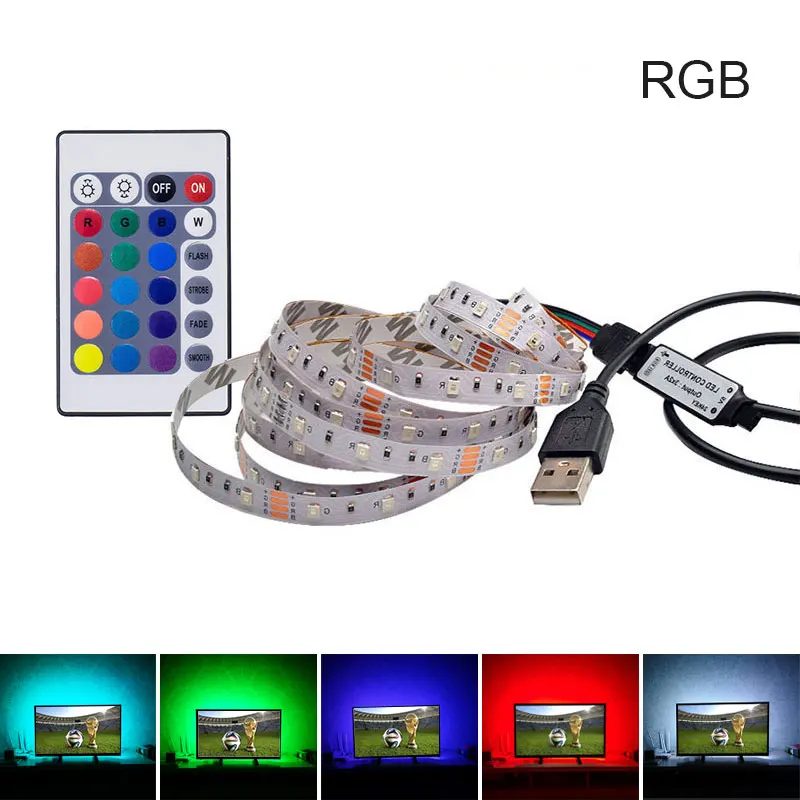 Светодиодный ночник с питанием от USB 5 в пост. Тока 2835 SMD RGB светодиодный светильник