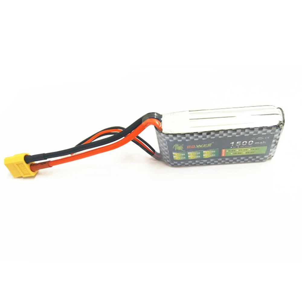 Аккумулятор Lipo 7 4 В 2S 1500 мАч литий-полимерная батарея 25C MAX 35C для гоночного дрона FPV
