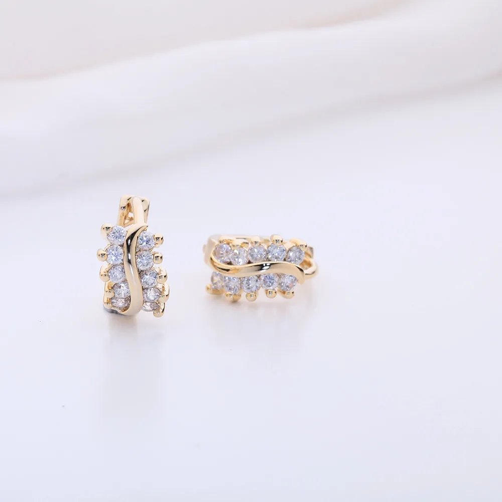 Kinitial 1 пара цвета: золотистый серебристый покрытие листьев серьги Шарм AAA круглый