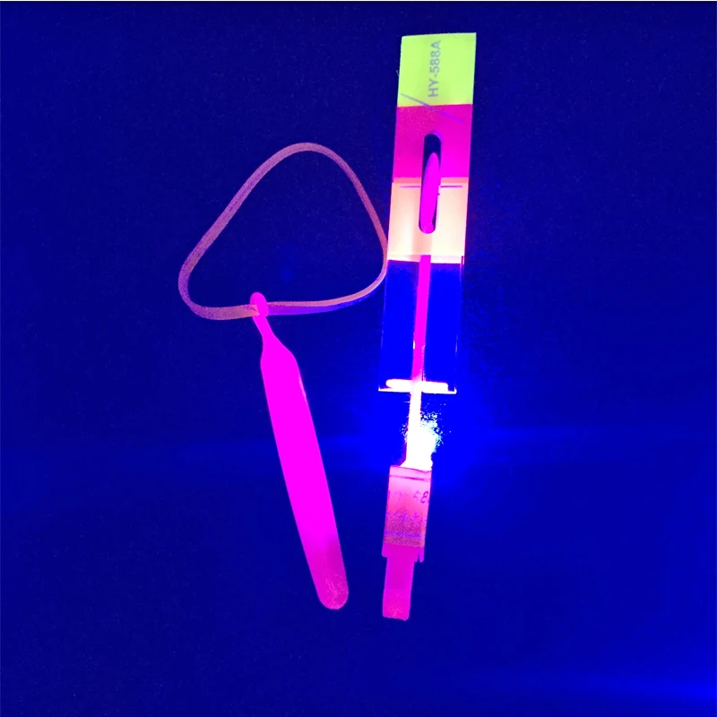 Led Dance Gafas Led 10 шт. мигающий Sling Shot Рогатка детские игрушки светильник Летающая катапульта уличная игрушка подарок для мальчиков