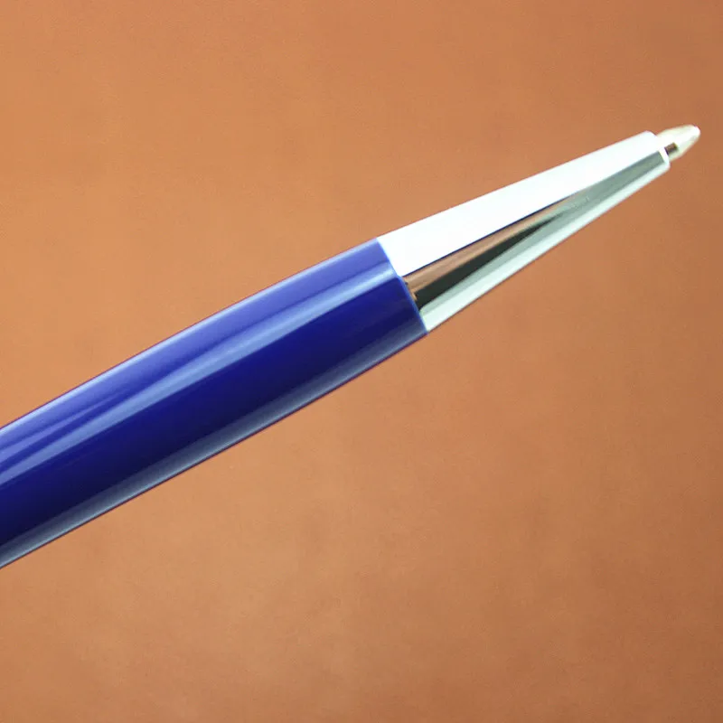 Роскошная вращающаяся шариковая ручка с серебряным зажимом 0 7 мм черные чернила