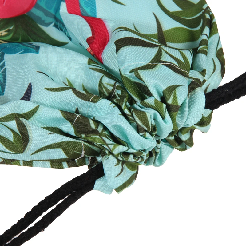 Модная сумка на шнурке с 3D принтом Фламинго Mochila Feminina рюкзак на шнурке Женский Повседневный Рюкзак для девочек 29031