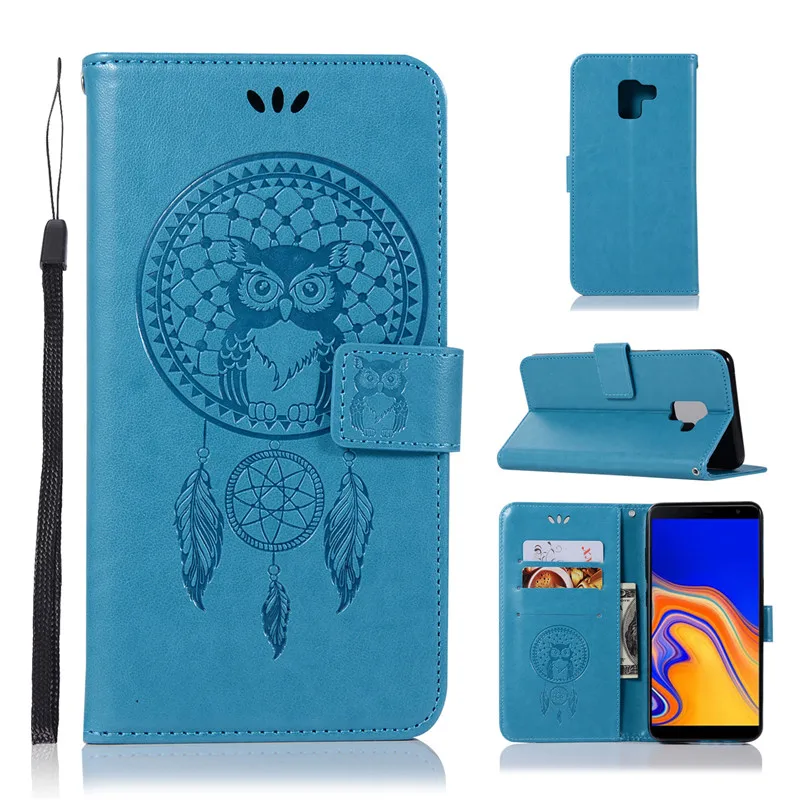 For Samsung Galaxy J6 Plus Case Flip Silicon Cover Leather Phone Bumper Prime 2018 Wallet | Мобильные телефоны и