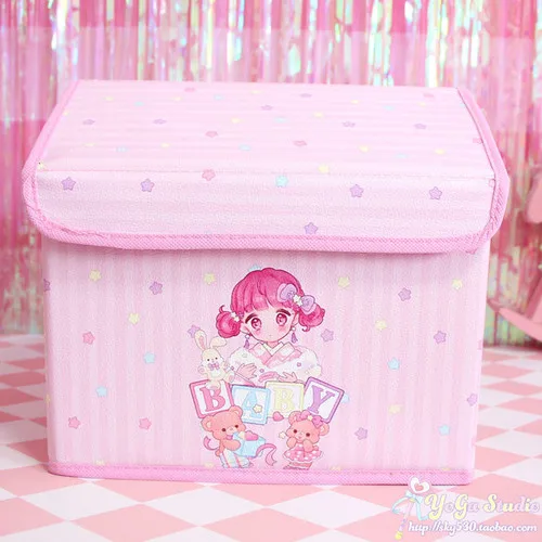 Мультяшная милая My Melody Cardcaptor Sakura Sailor Moon, косметичка для девочек, сумки для макияжа, игрушка, складная коробка для хранения, сумка-Органайзер - Цвет: Серый