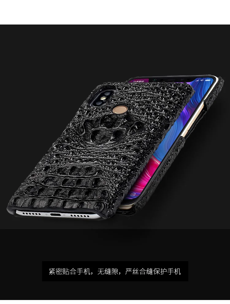 Чехол из натуральной кожи для Xiaomi mi 9T 9TPro 6 8 8SE 8 9Lite A2 lite mi x 2S 3 MAX 3 Red mi Note 8 pro K20 чехол с текстурой крокодила