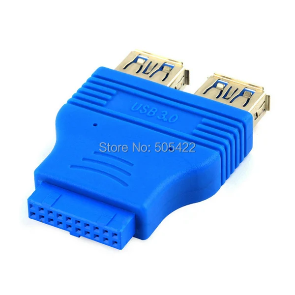 Доставка DHL или FEDEX материнская плата 20-контактный разъем мама к двойному USB 3 0 тип