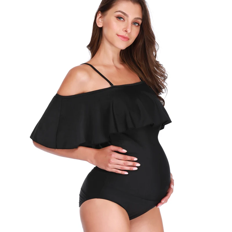 OkayMom черный 5XL Одежда для беременных пляжные купальные костюмы сексуальные