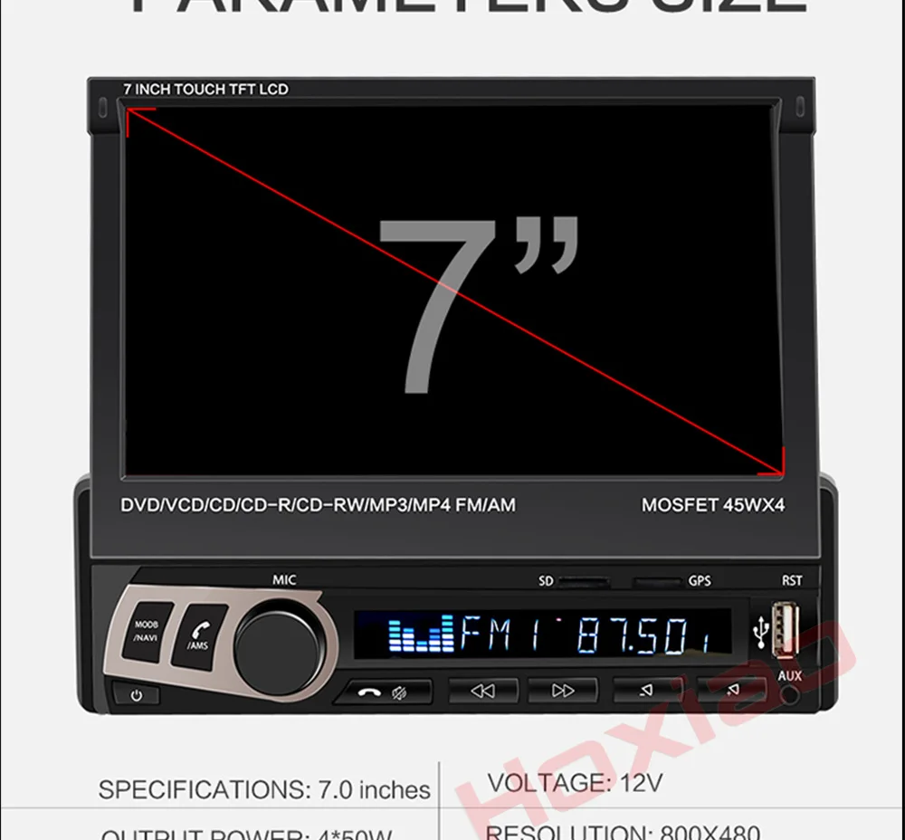 7 дюймов gps TFT lcd Автомобильный MP5 плеер Bluetooth FM радио Автомобильный мультимедийный плеер телескопическая Автоматическая рация камера заднего вида