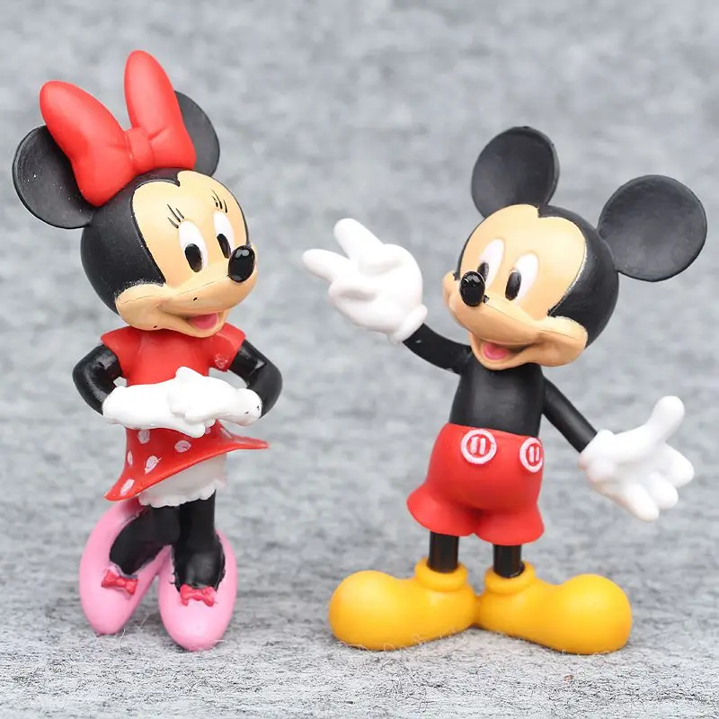Disney 8 шт./компл. 4 7 см Микки Мышь клуба Дональд Дак с Винни пухом для м/ф Пуха и ПВХ