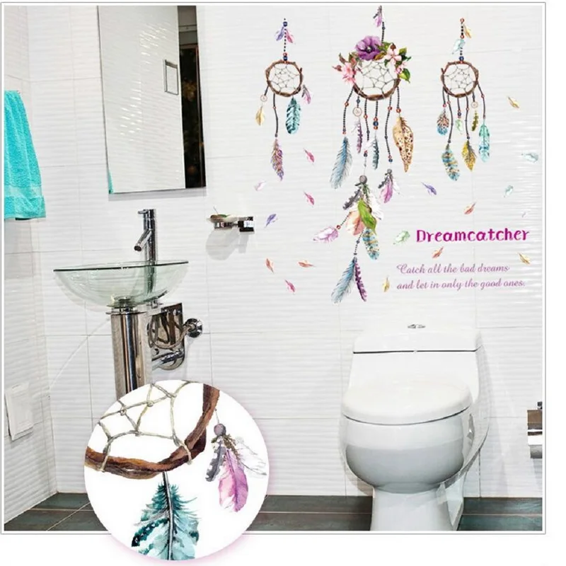 3 шт./компл. &quotмечта-ловить-Net&quot ПВХ Наклейки на стену гостиной Спальня стены