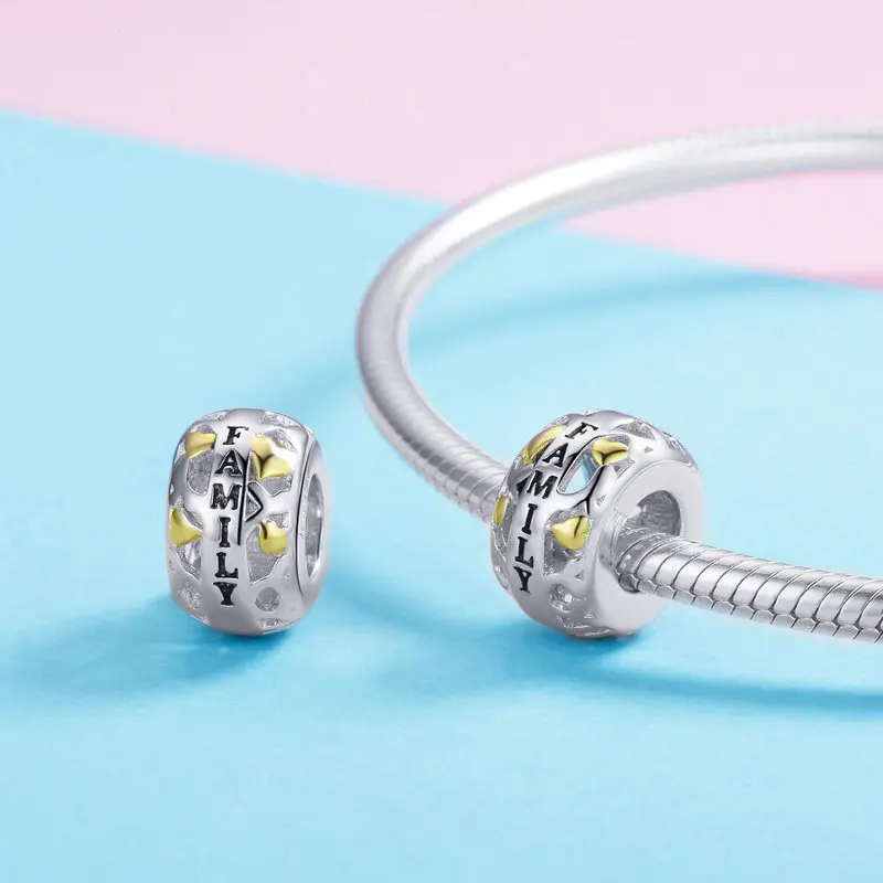 S925 серебро fit Pandora браслет морские очки Маргаритка Русалка Звезда бусины 925 Синий Циркон эмаль Снеговик кошка птица подвеска