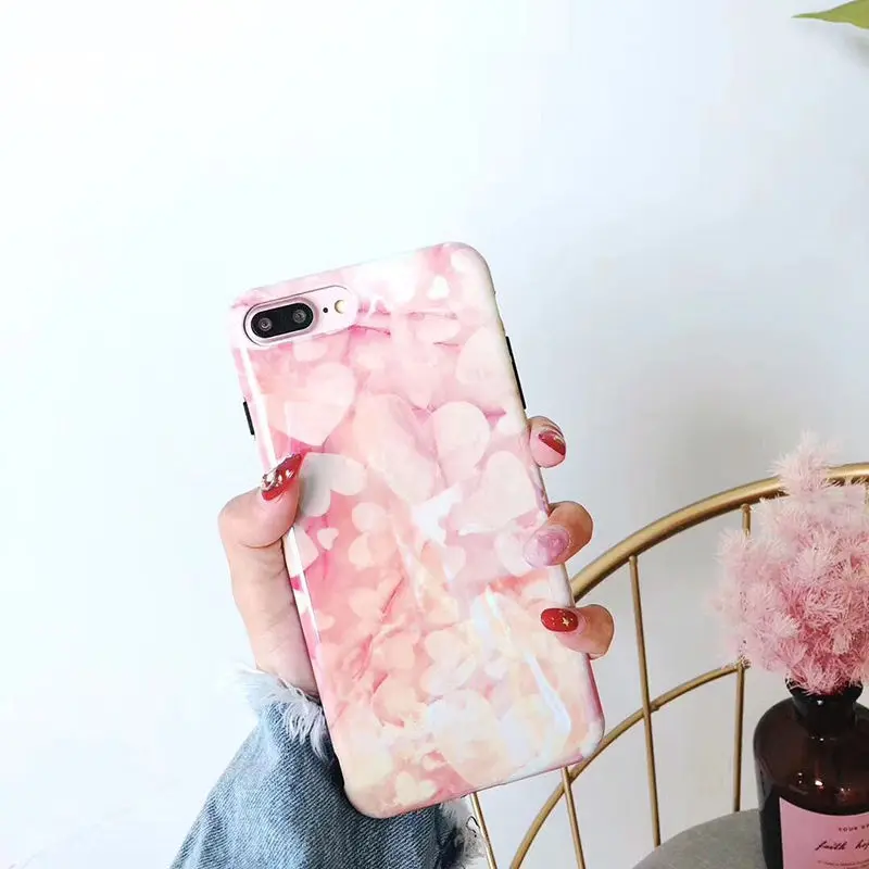 21 Blu-Ray Colorful Pattern Flower Phone Case For iPhone X 6 6S 7 8 Plus Fashion Glossy Planet Universe Series Back Cover - Color: 21