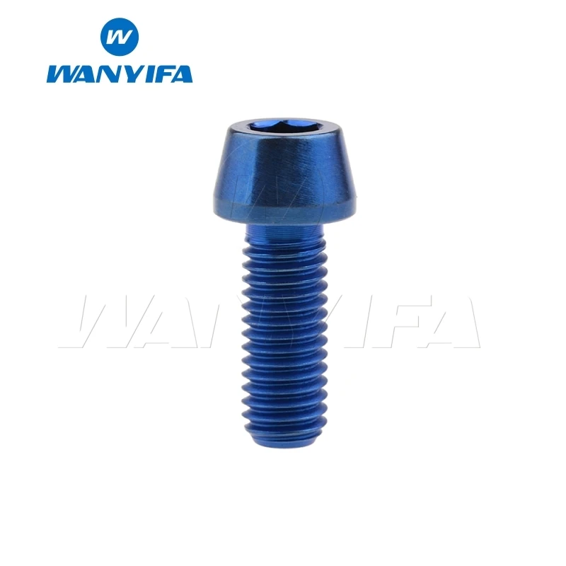 Wanifa Винт С Титановым болтом коническая головка M8x15 20 25 30 35 40 45 50 70 мм для