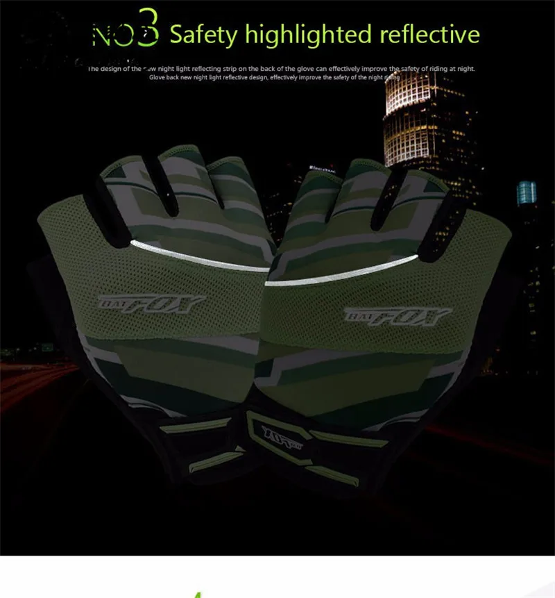 Велосипедные перчатки BATFOX для шоссейного велосипеда мужчин и женщин мужские