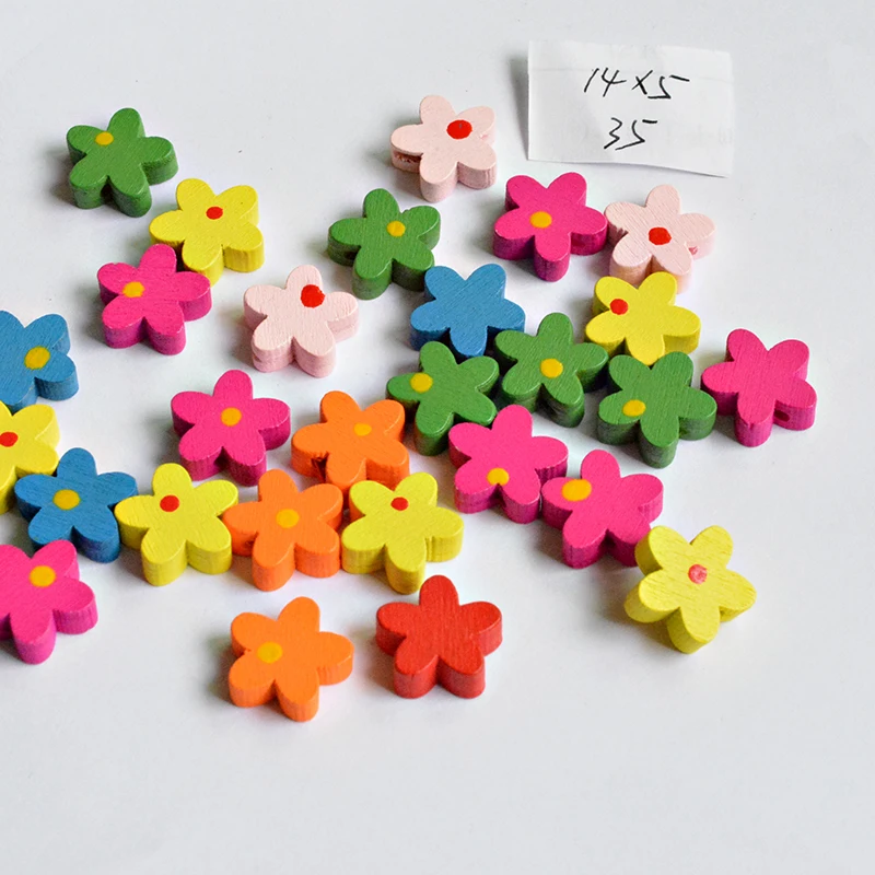 023-20pcs Самодельные Украшения в форме божьей коровки, красные бусины из натурального дерева 13 мм, Детский отдел рукоделия с изображением героев мультфильмов 036 - Цвет: 023-20pcs