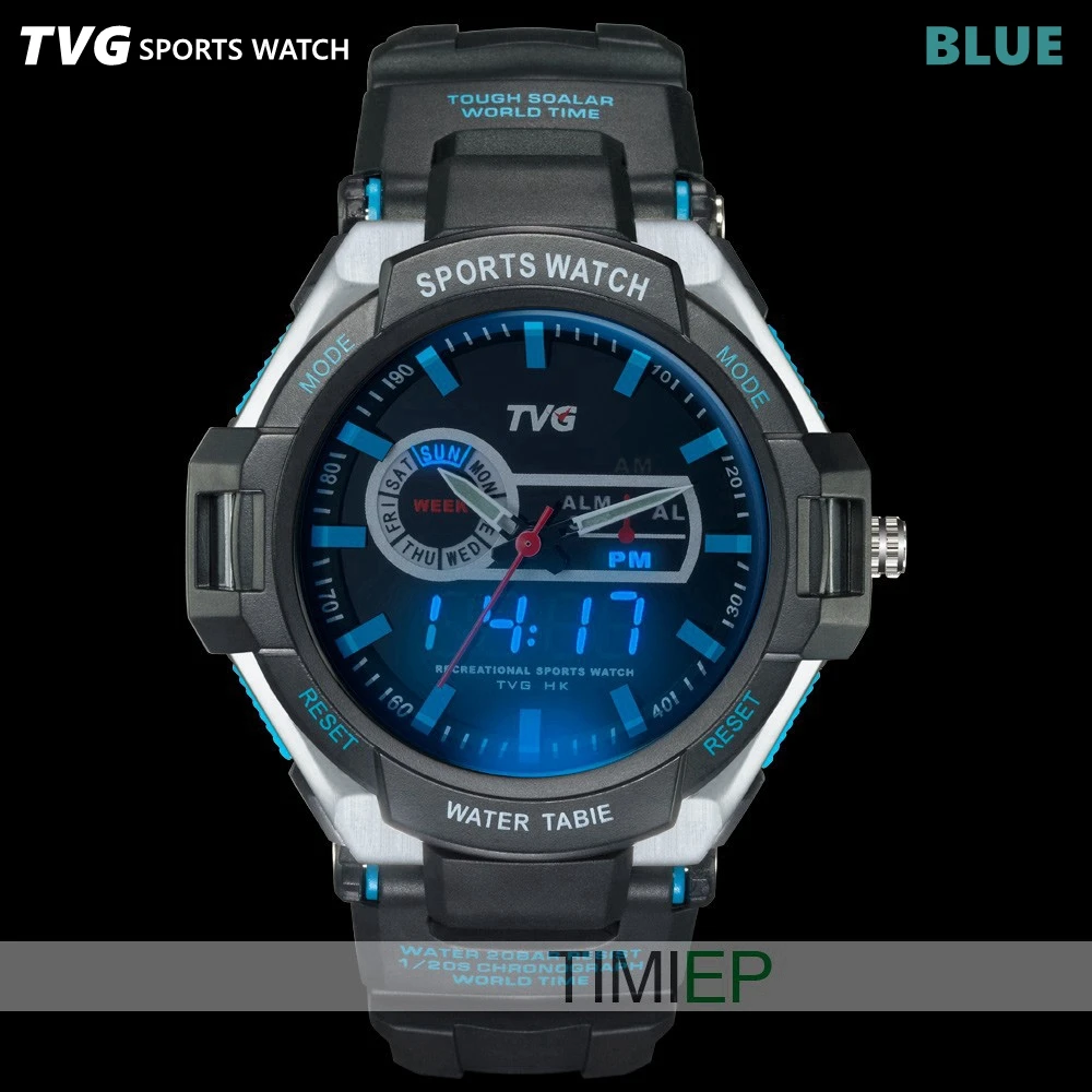 ТВГ Для мужчин s военные армейские часы светящийся точечный светодиодный