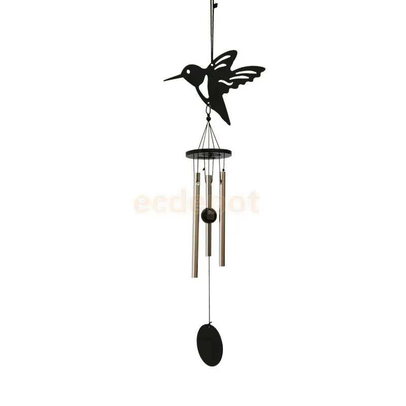 Металл 3-трубы колокольчик на удачу Oriental висит Wind Chime китайский фэн-шуй Windbell украшение для дома, сада