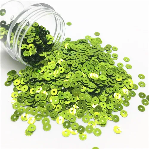 Light green 2000 шт 4 мм блестки плоские круглый из ПВХ свободные блестки ремесла блестки швейная одежда асессуары для украшения DIY Lentejuelas Para Coser - Цвет: Light green
