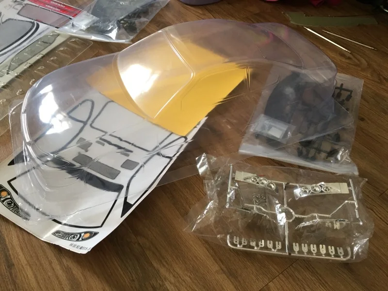 2pcs/lot Silvia7 S15 1/10 1:10 PVC Transparent clean no painted drift body shell for RC hobby racing hsp hpi traxxas Tamiya part