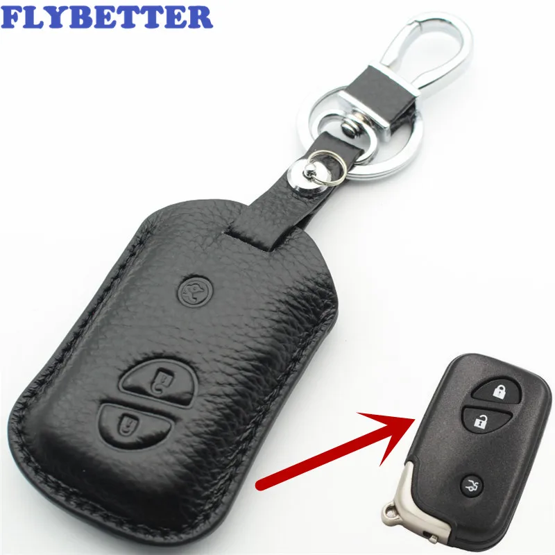 FLYBETTER чехол из натуральной кожи с 3 кнопками без ключа для Lexus ES250/RX270/RX350/GX460/GS350