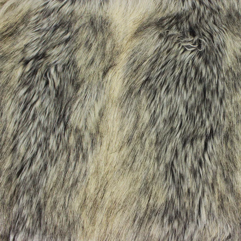 Искусственный мех бежевый фиолетовый жаккард горизонтальная полоса плюшевая