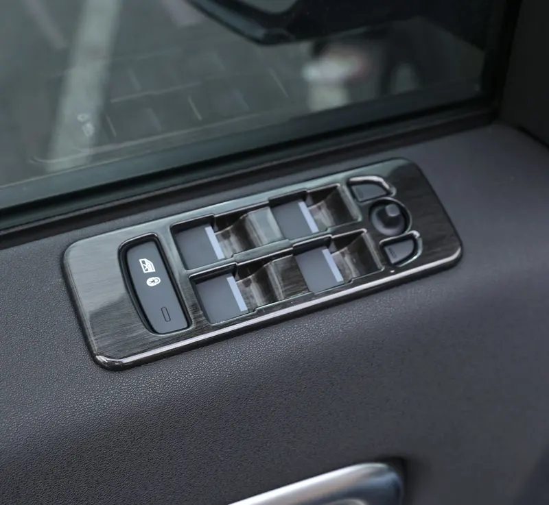 Для Land Rover Discovery Sport Window Lift кнопка переключения крышка отделка 2015 + ABS темное дерево