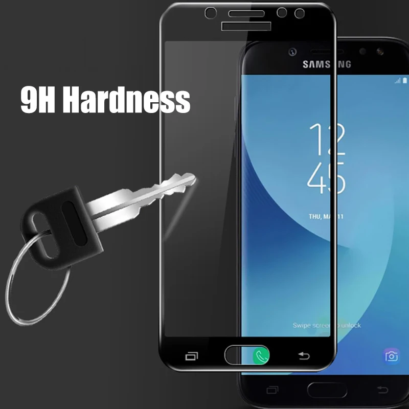 Закаленное стекло 9D с полным наклеиванием для Samsung J5 2017 Защита экрана Galaxy J2 J3 Pro J4 J6