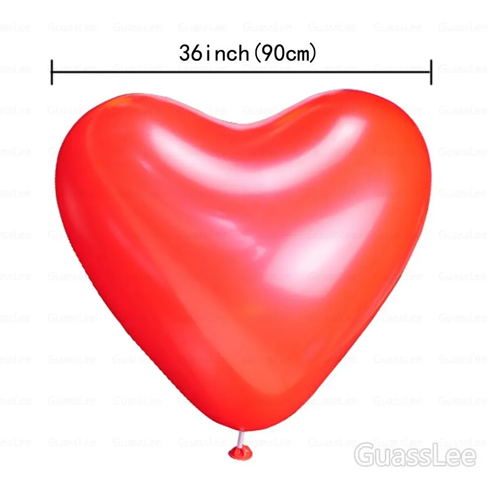 50 шт./лот 36 &quotГигант латексные воздушные шары в форме сердца воздушный шар с