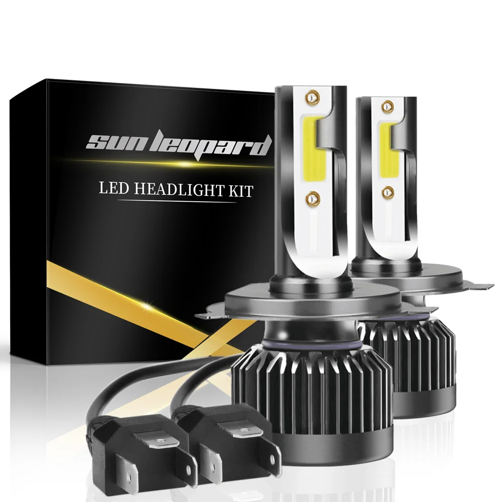 2 шт. Автомобильные светодиодные фары мини H7 led H4 лампочки LED H1 H11 H8 Комплект фар 9005