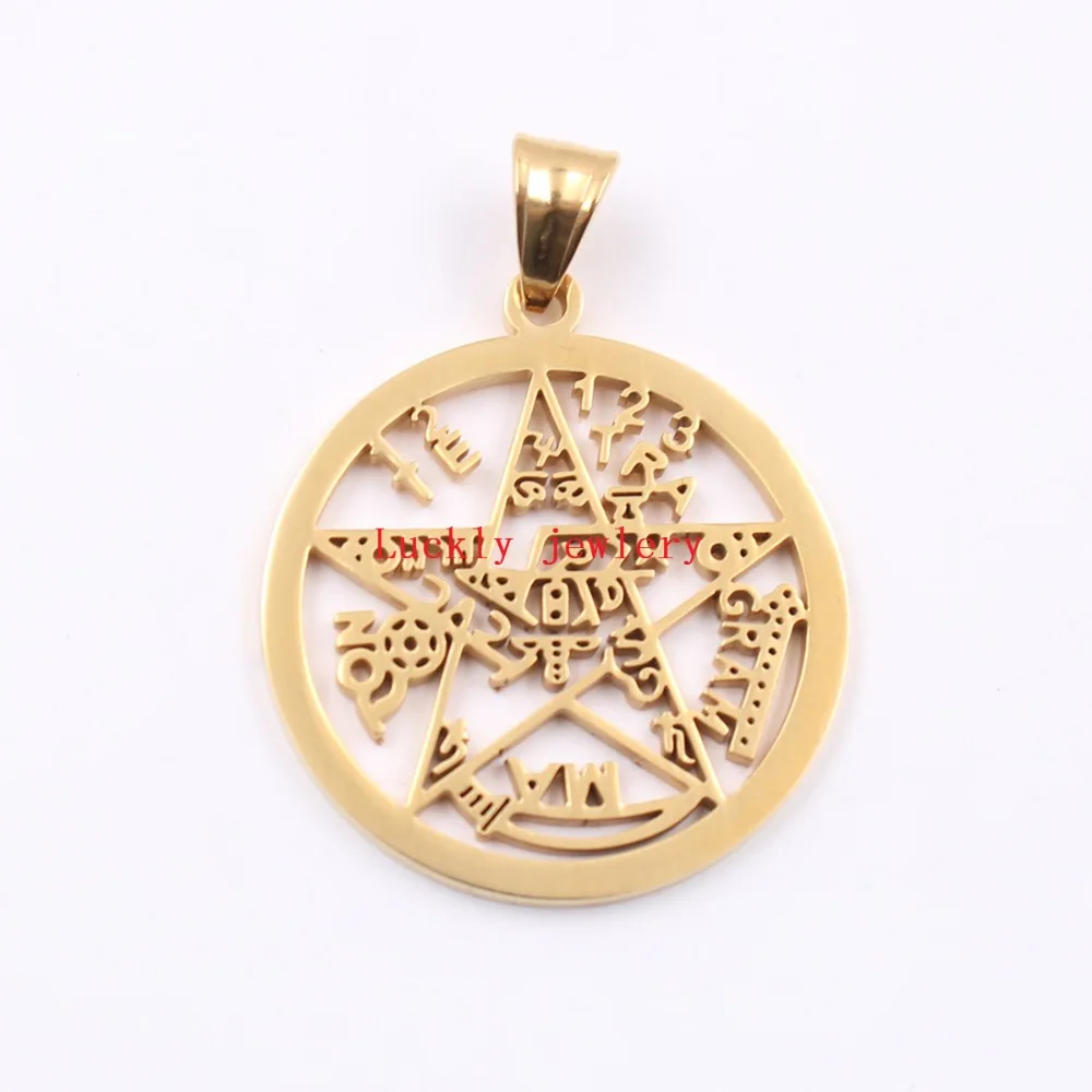 Золотая нержавеющая сталь большие религиозные звезды геометрической формы