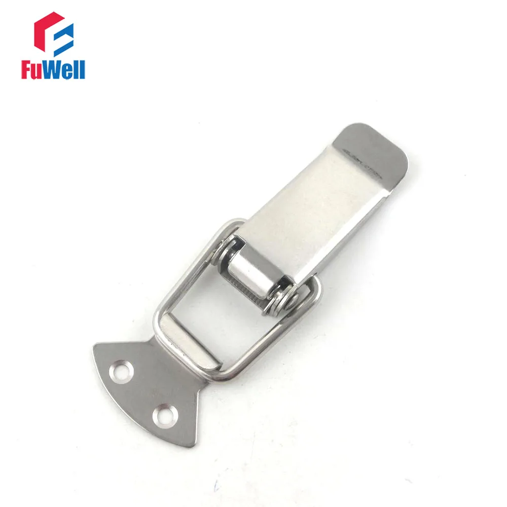 2 шт. R101 подпружиненная Рычажная защелка из нержавеющей стали для шкафа|Засовы| |
