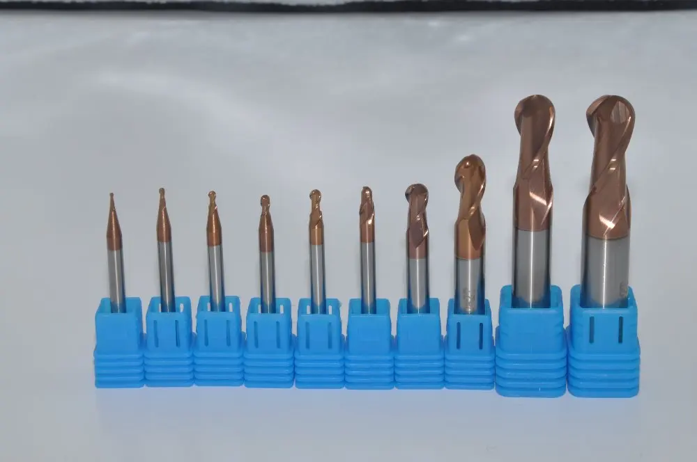 

Сферическая сферическая Концевая фреза из вольфрамовой стали upgd 2F-R7*14*35*100,HRC55